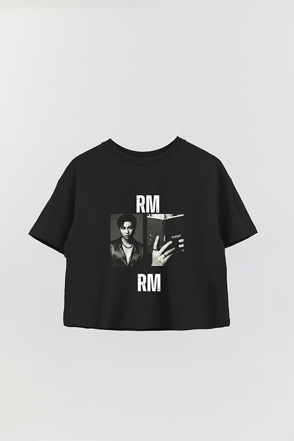 REMERA CROP ESTAMPADA BTS HT RM