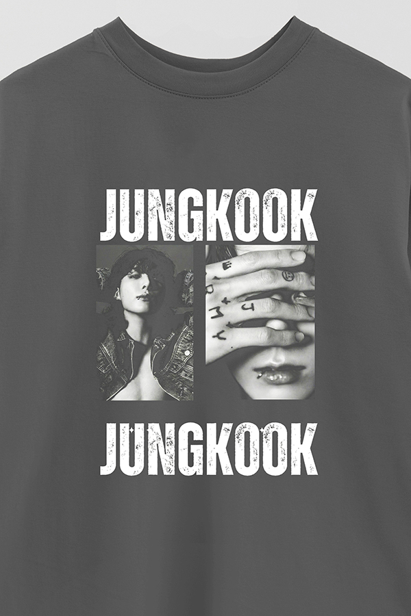 REMERA OVER ESTAMPADA BTS HT JUNGKOOK