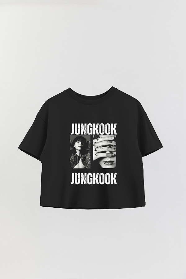REMERA CROP ESTAMPADA BTS HT JUNGKOOK