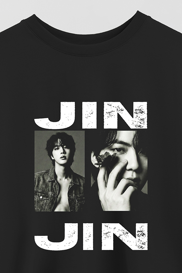 REMERA CROP ESTAMPADA BTS HT JIN