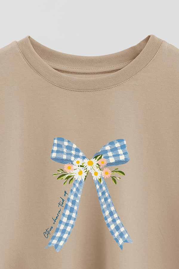 REMERA CROP ESTAMPADA COASTAL CITRUS CHARM
