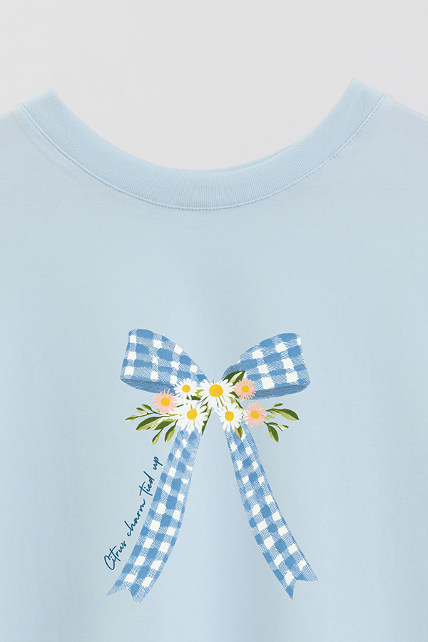 REMERA CROP ESTAMPADA COASTAL CITRUS CHARM