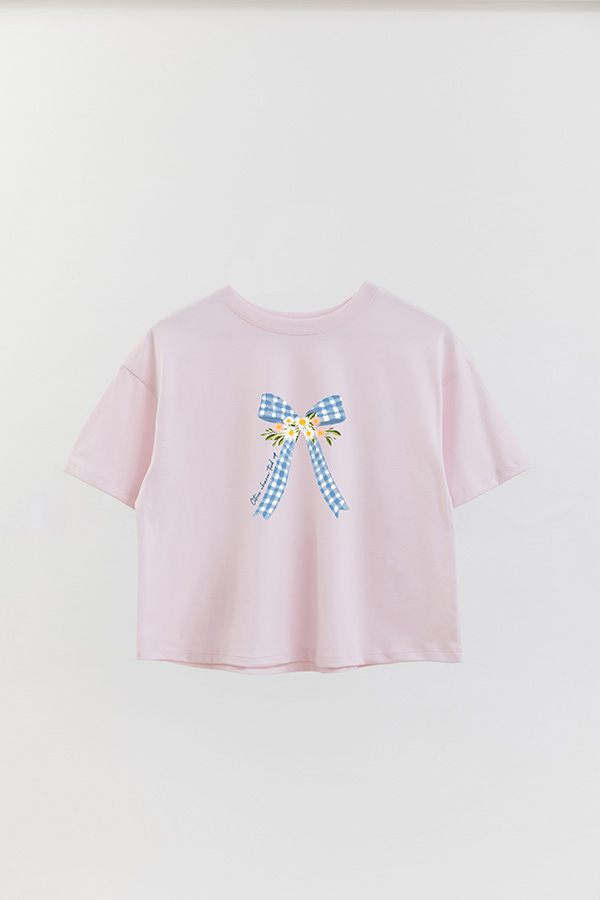 REMERA CROP ESTAMPADA COASTAL CITRUS CHARM