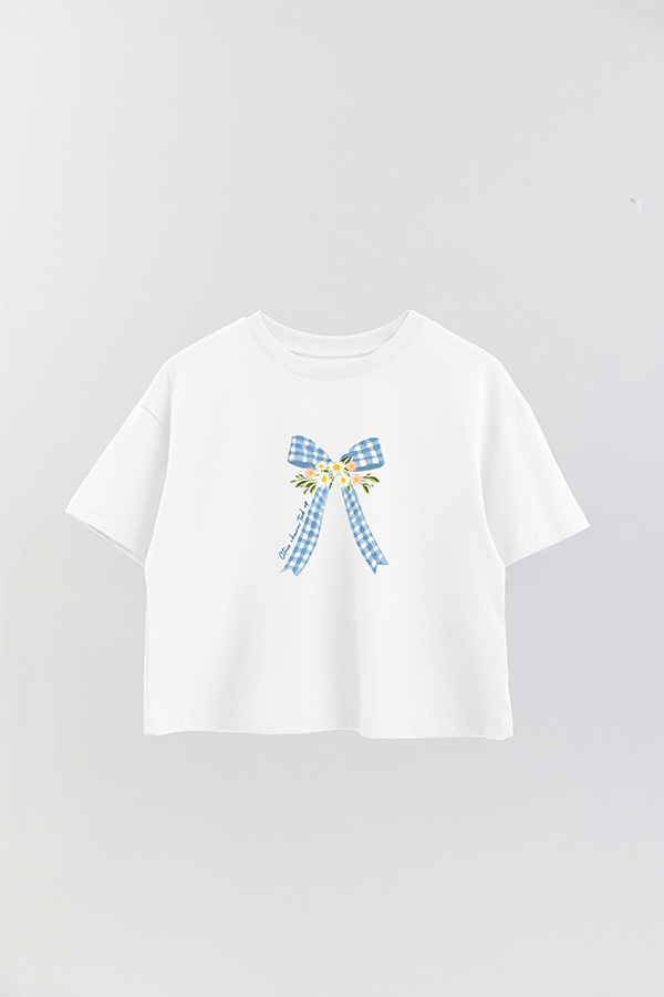 REMERA CROP ESTAMPADA COASTAL CITRUS CHARM