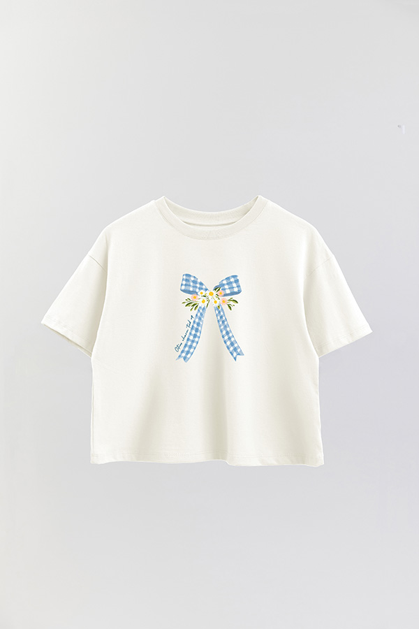 REMERA CROP ESTAMPADA COASTAL CITRUS CHARM