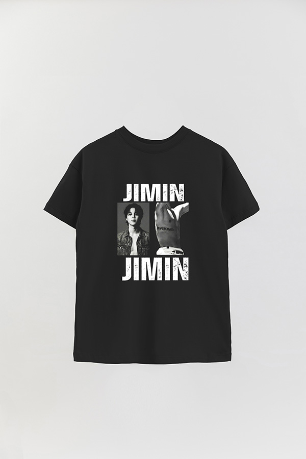 REMERA OVER ESTAMPADA BTS HT JIMIN
