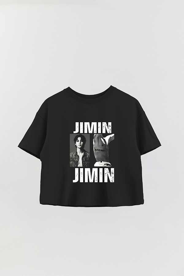 REMERA CROP ESTAMPADA BTS HT JIMIN