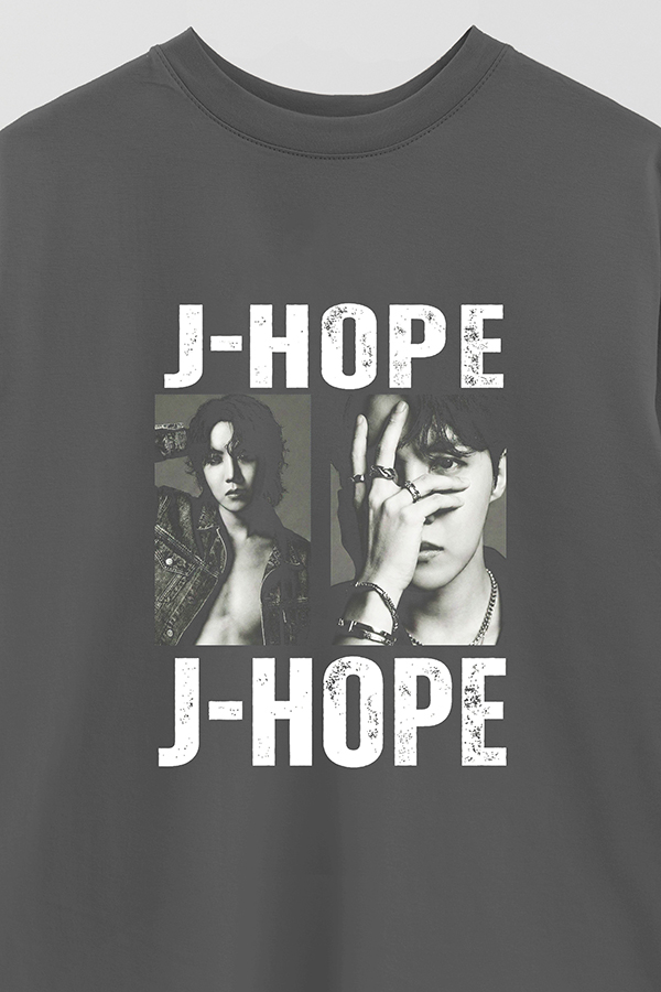 REMERA OVER ESTAMPADA BTS HT JHOPE
