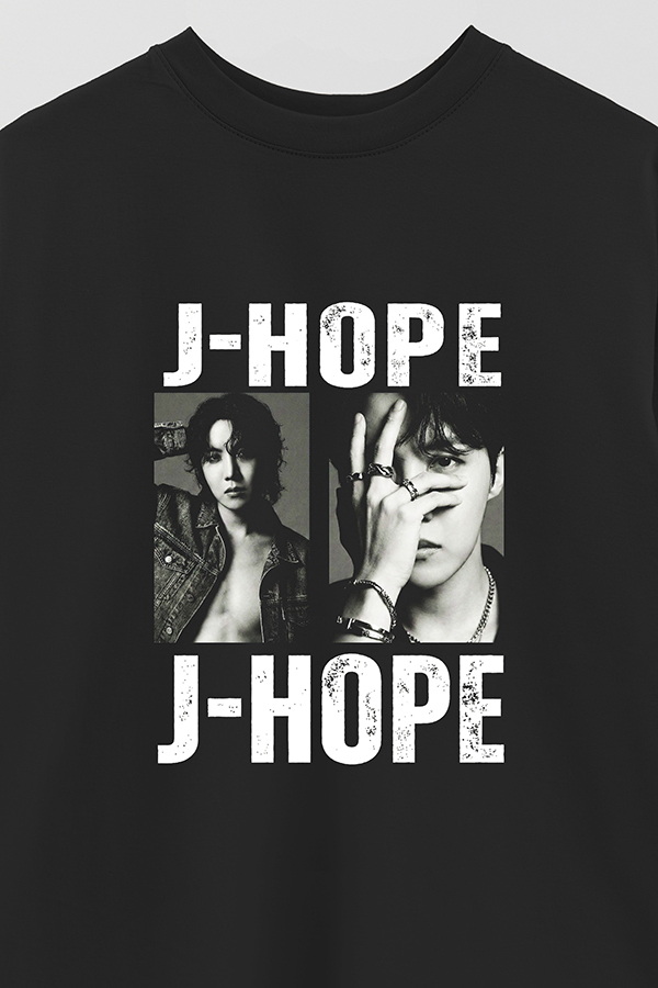 REMERA OVER ESTAMPADA BTS HT JHOPE