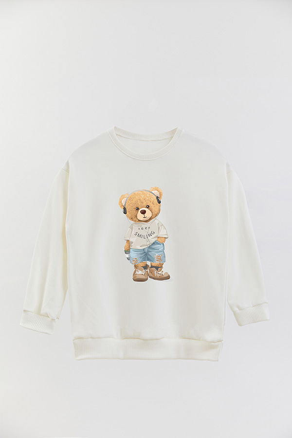 BUZO RUSTICO KIDS TEDDY KEEP SMILING
