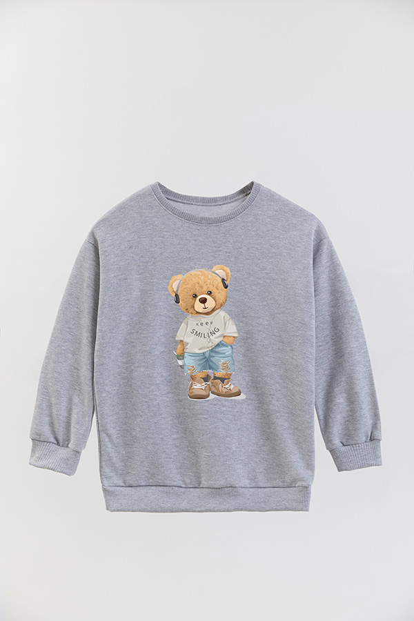 BUZO RUSTICO KIDS TEDDY KEEP SMILING
