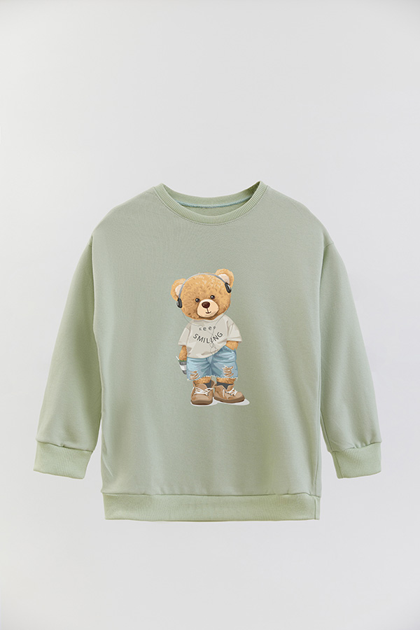 BUZO RUSTICO KIDS TEDDY KEEP SMILING