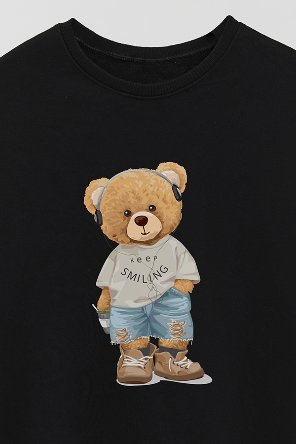 BUZO RUSTICO KIDS TEDDY KEEP SMILING
