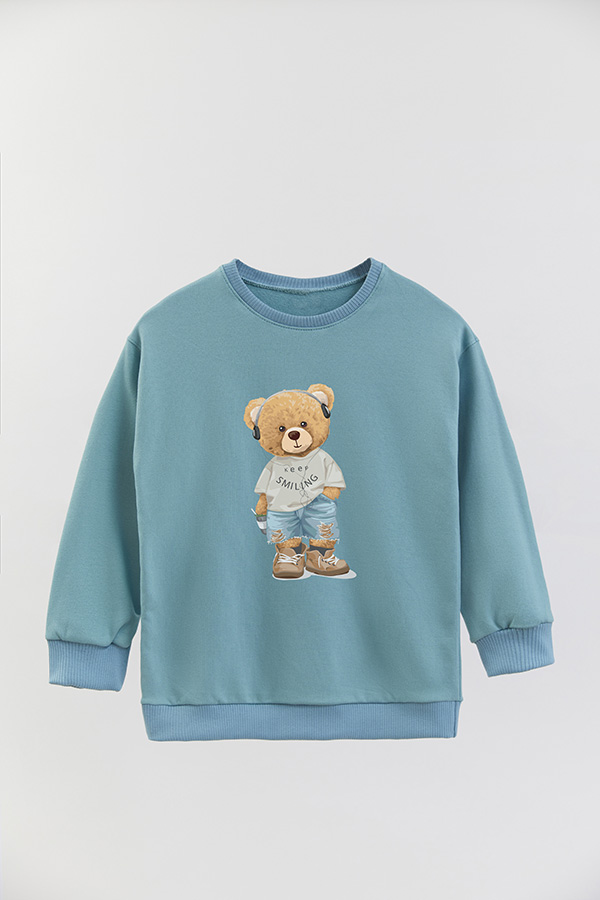 BUZO RUSTICO KIDS TEDDY KEEP SMILING