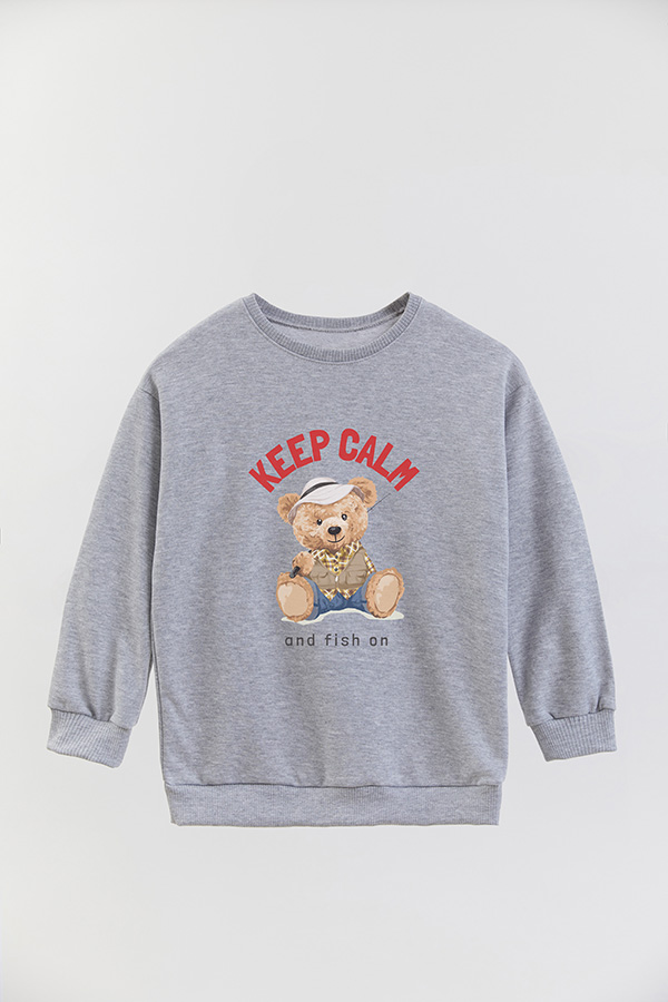 BUZO RUSTICO KIDS TEDDY KEEP CALM