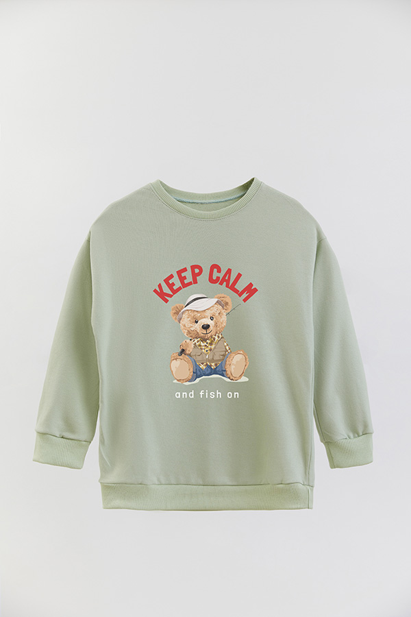 BUZO RUSTICO KIDS TEDDY KEEP CALM