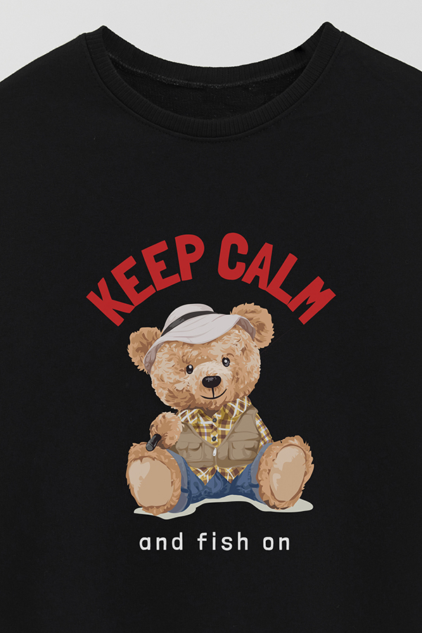 BUZO RUSTICO KIDS TEDDY KEEP CALM