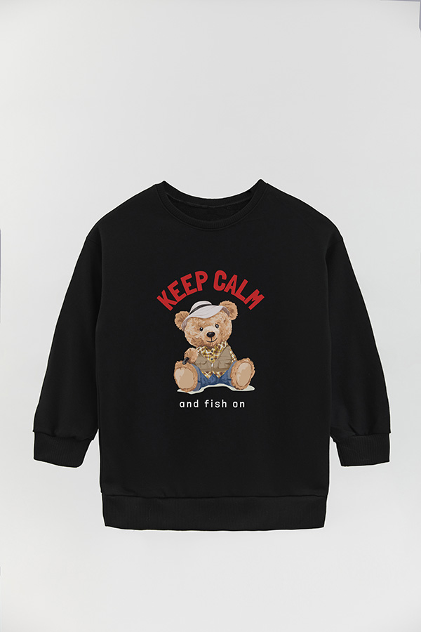 BUZO RUSTICO KIDS TEDDY KEEP CALM