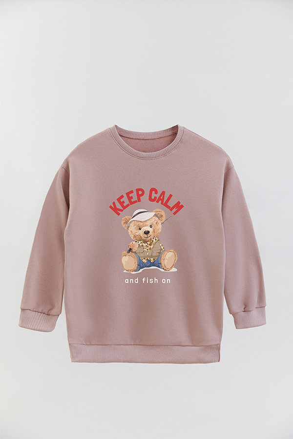 BUZO RUSTICO KIDS TEDDY KEEP CALM