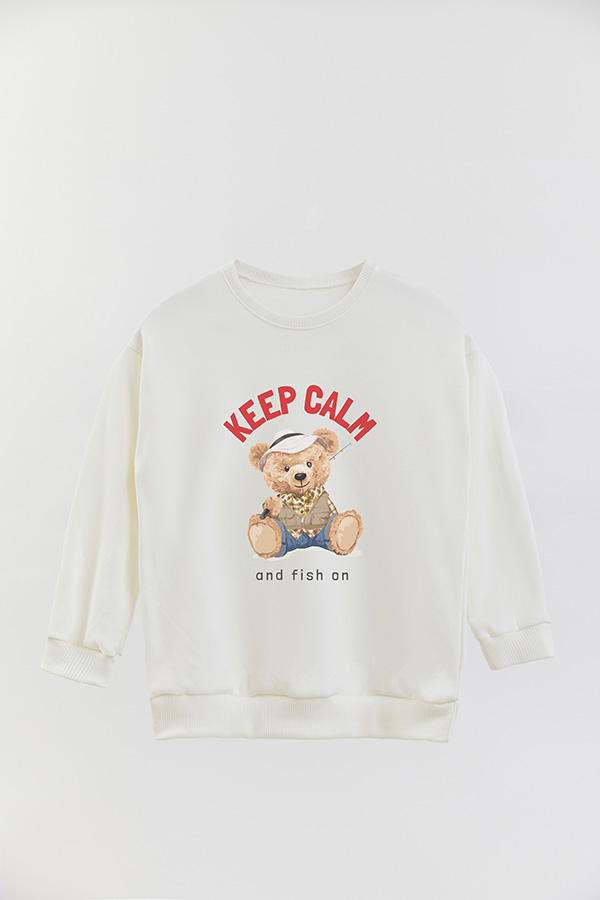 BUZO RUSTICO KIDS TEDDY KEEP CALM