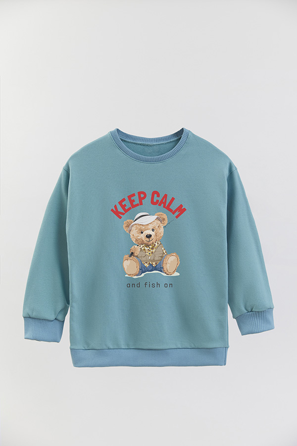 BUZO RUSTICO KIDS TEDDY KEEP CALM
