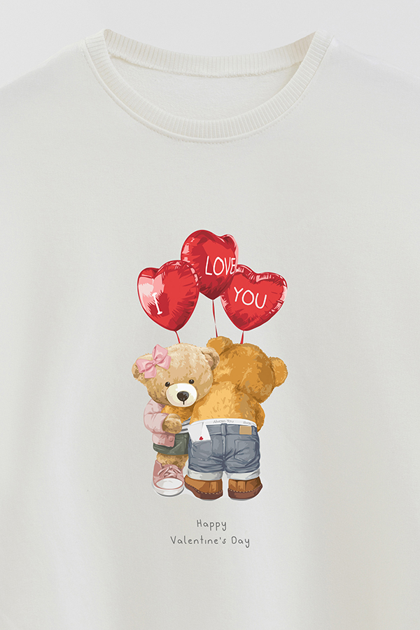 BUZO RUSTICO KIDS TEDDY I LOVE YOU