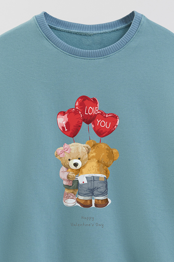 BUZO RUSTICO KIDS TEDDY I LOVE YOU