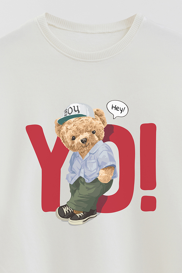 BUZO RUSTICO KIDS TEDDY HEY YO