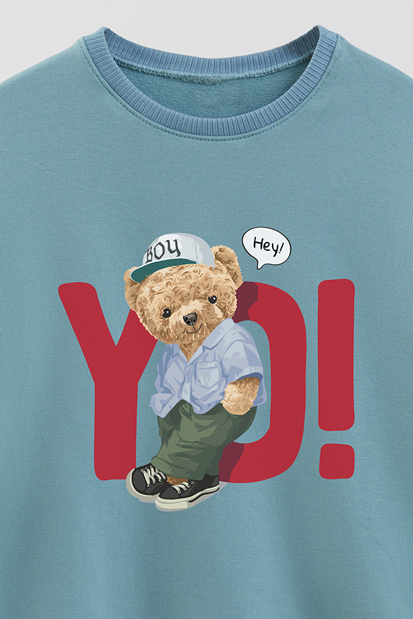 BUZO RUSTICO KIDS TEDDY HEY YO