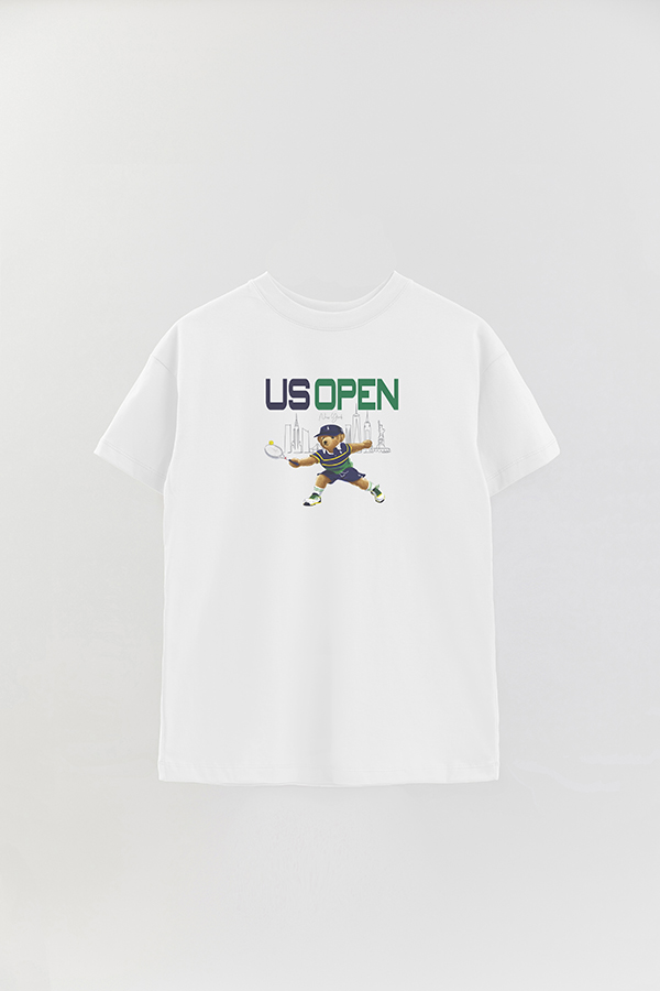 REMERA OVER ESTAMPADA UNISEX BEAR US OPEN