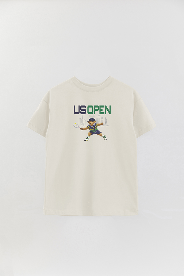 REMERA OVER ESTAMPADA UNISEX BEAR US OPEN