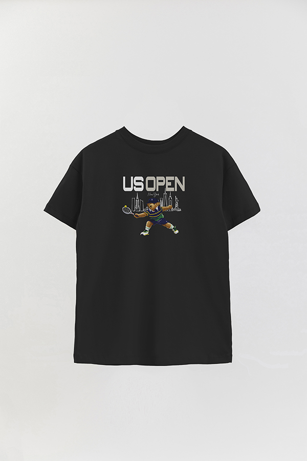 REMERA OVER ESTAMPADA UNISEX BEAR US OPEN