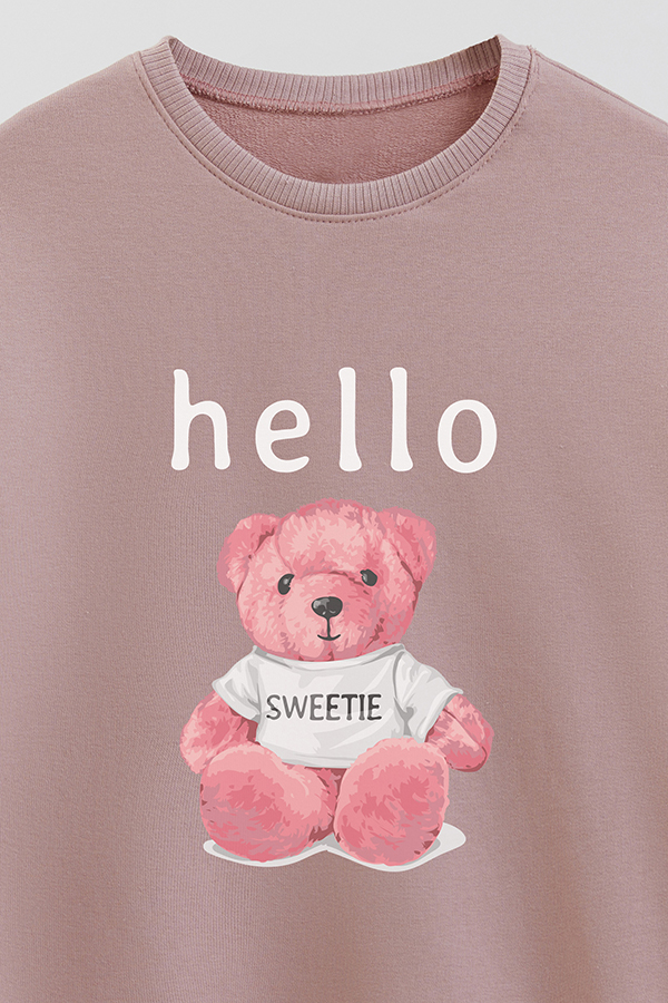 BUZO RUSTICO KIDS TEDDY HELLO SWEETIE