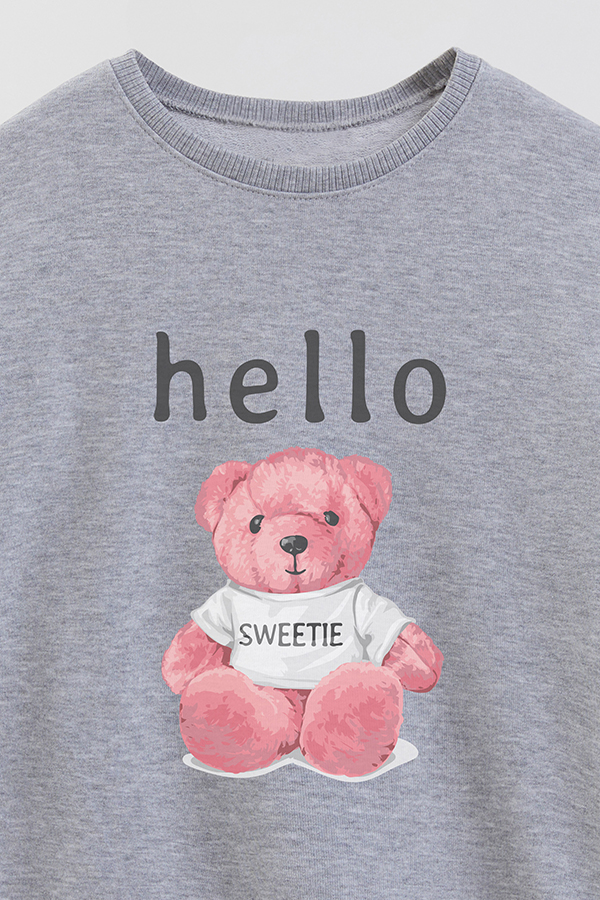 BUZO RUSTICO KIDS TEDDY HELLO SWEETIE
