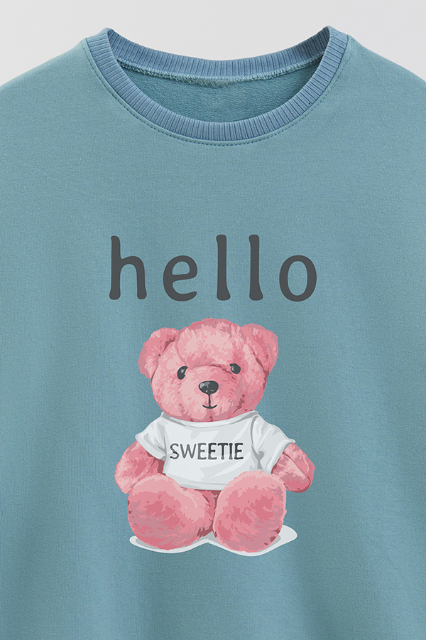 BUZO RUSTICO KIDS TEDDY HELLO SWEETIE