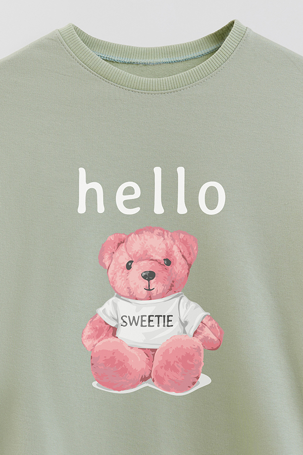 BUZO RUSTICO KIDS TEDDY HELLO SWEETIE