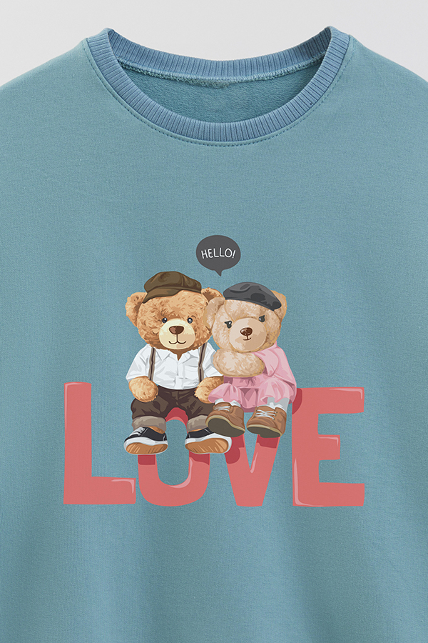 BUZO RUSTICO KIDS TEDDY HELLO LOVE