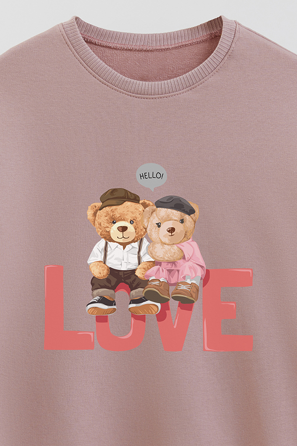 BUZO RUSTICO KIDS TEDDY HELLO LOVE