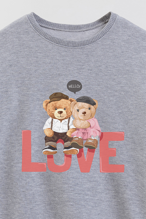 BUZO RUSTICO KIDS TEDDY HELLO LOVE