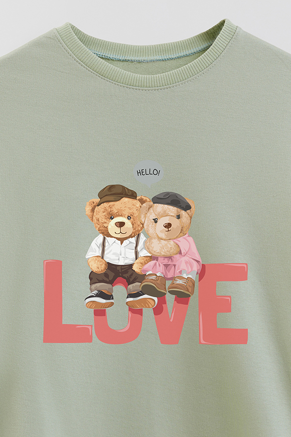 BUZO RUSTICO KIDS TEDDY HELLO LOVE