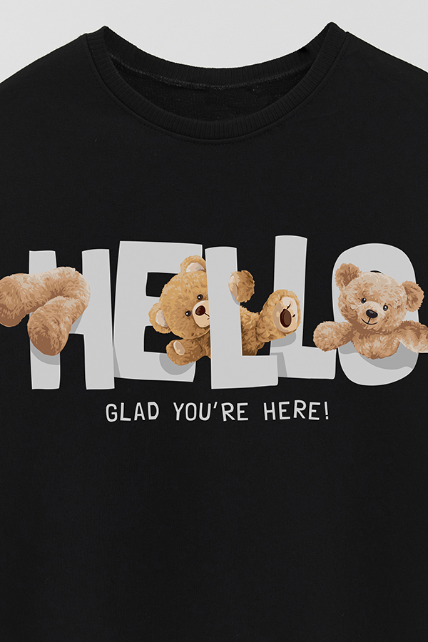 BUZO RUSTICO KIDS TEDDY HELLO GLAD