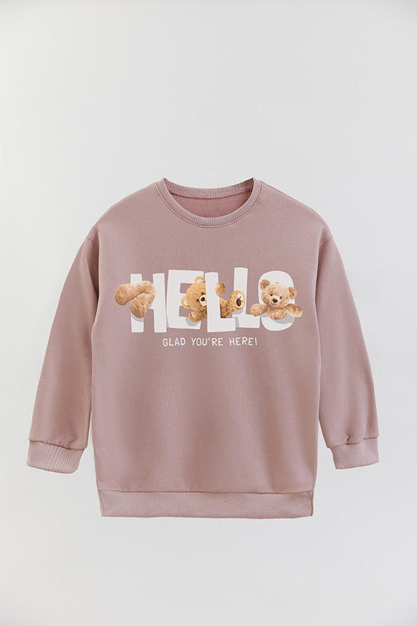 BUZO RUSTICO KIDS TEDDY HELLO GLAD
