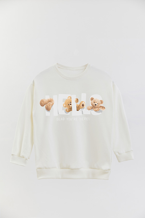 BUZO RUSTICO KIDS TEDDY HELLO GLAD