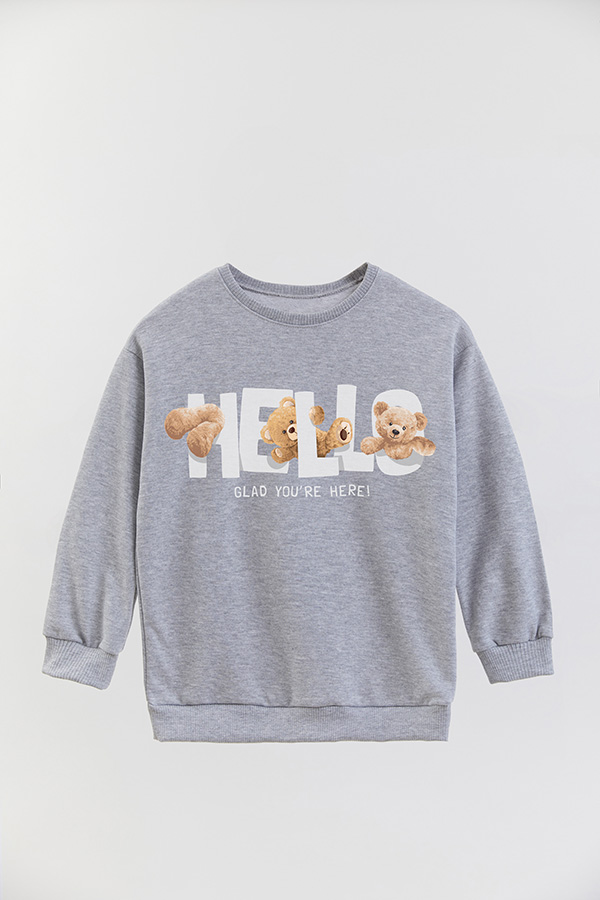 BUZO RUSTICO KIDS TEDDY HELLO GLAD