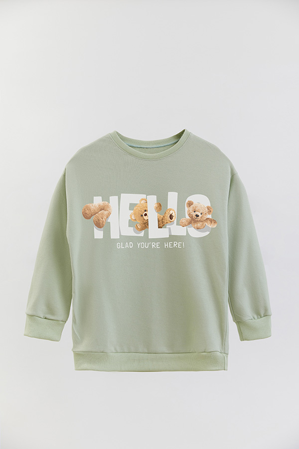 BUZO RUSTICO KIDS TEDDY HELLO GLAD