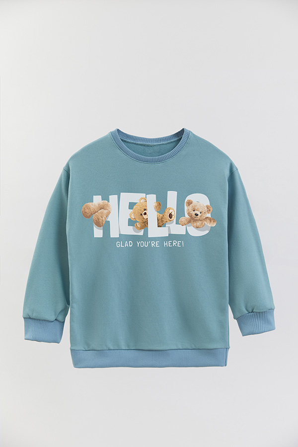 BUZO RUSTICO KIDS TEDDY HELLO GLAD