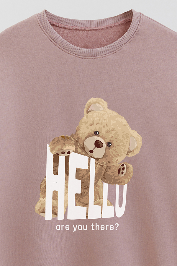 BUZO RUSTICO KIDS TEDDY HELLO ARE YOU THERE