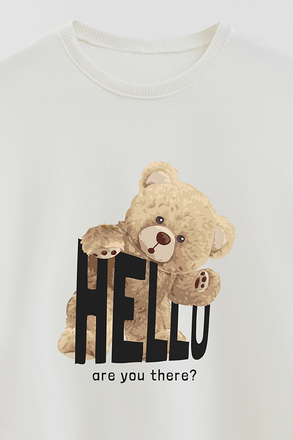 BUZO RUSTICO KIDS TEDDY HELLO ARE YOU THERE