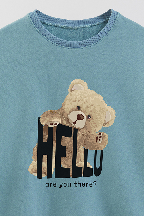 BUZO RUSTICO KIDS TEDDY HELLO ARE YOU THERE