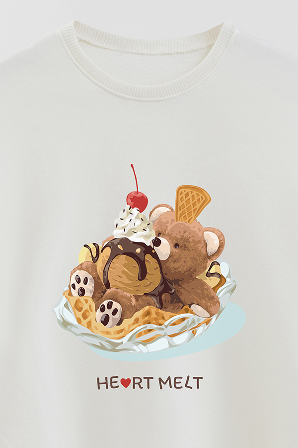 BUZO RUSTICO KIDS TEDDY HEART MELT